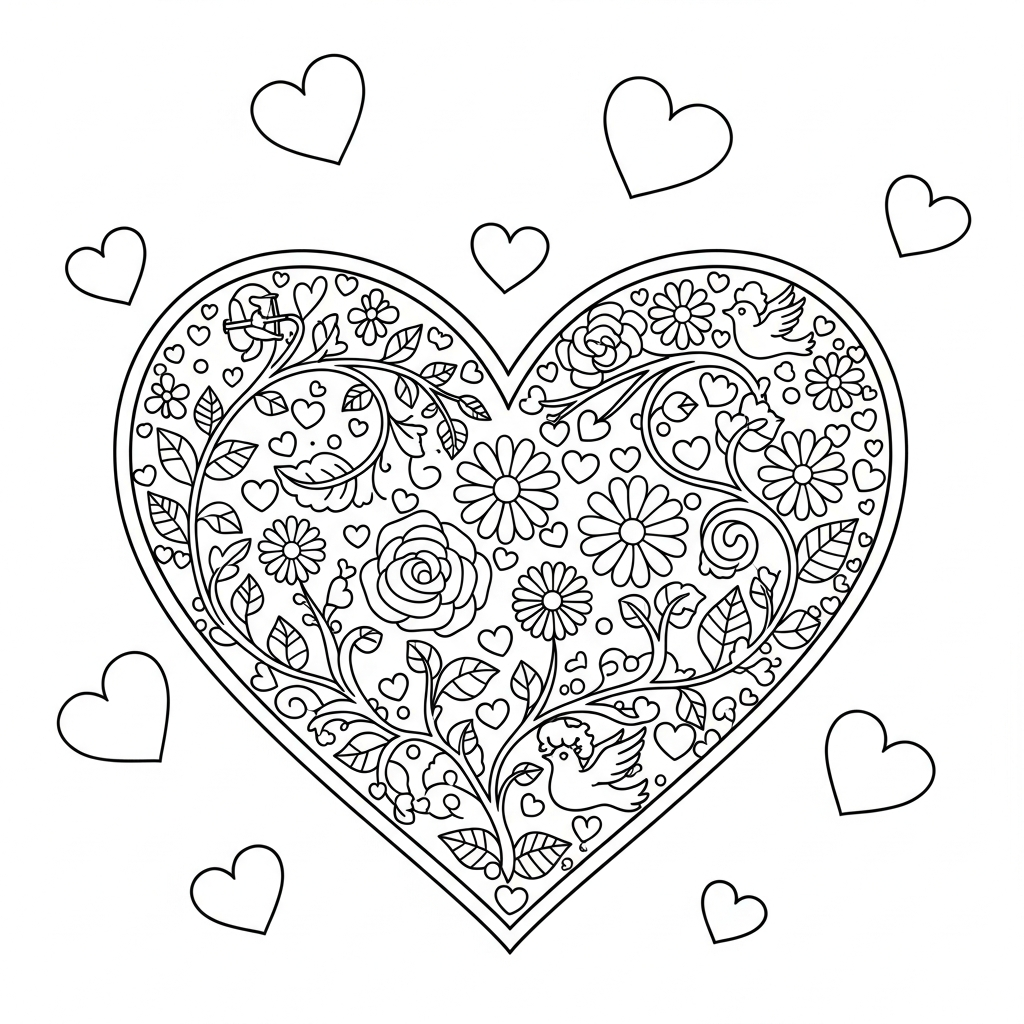 Big Heart coloring page