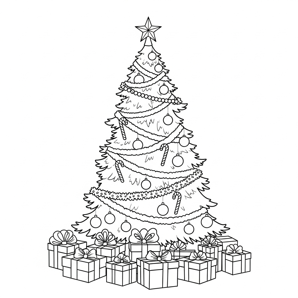 Christmas Tree coloring page