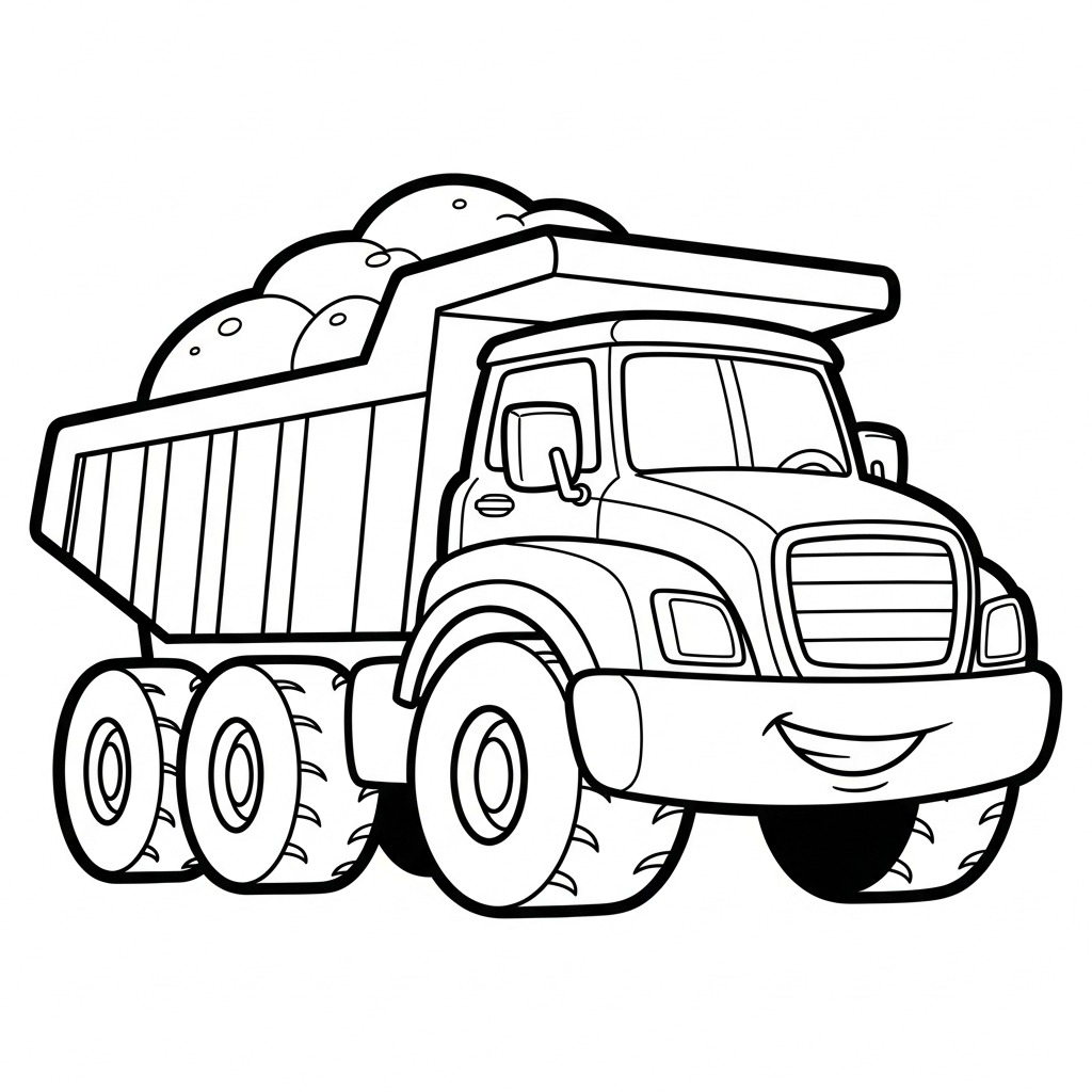 Dump Truck coloring page