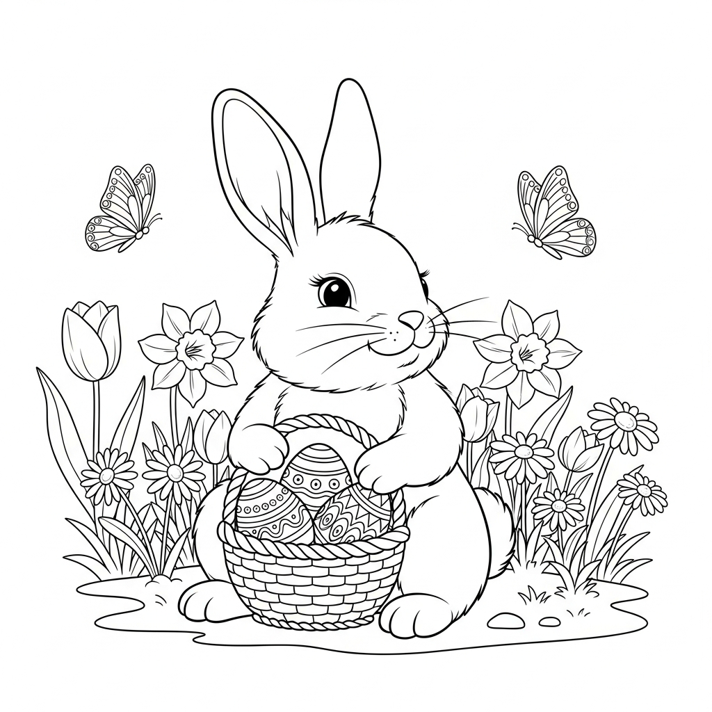 Easter Bunny coloring page