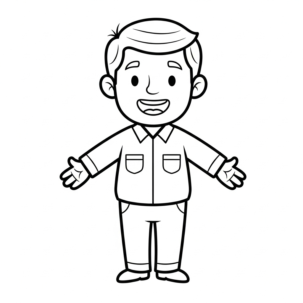 Dad coloring page