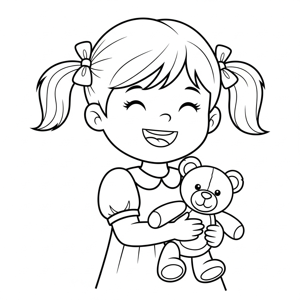 Sister coloring page