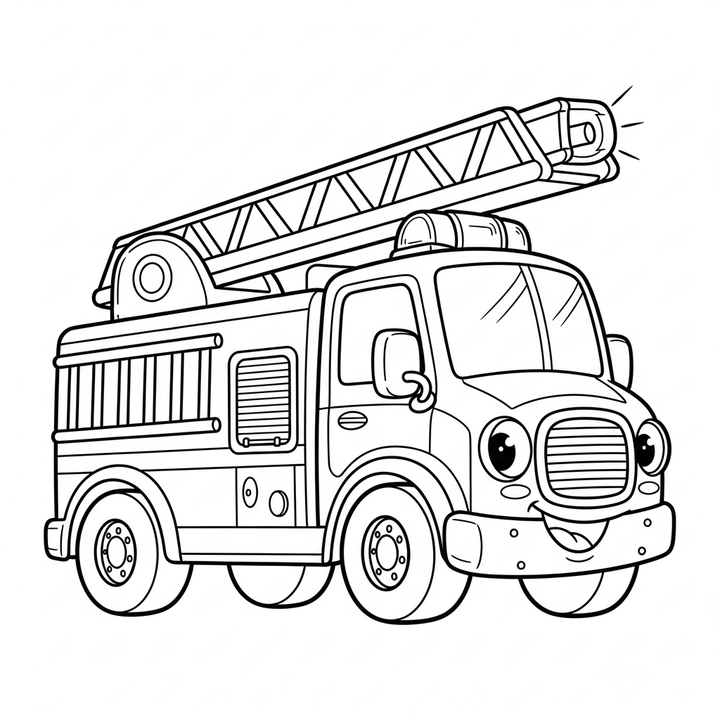 Fire Truck coloring page
