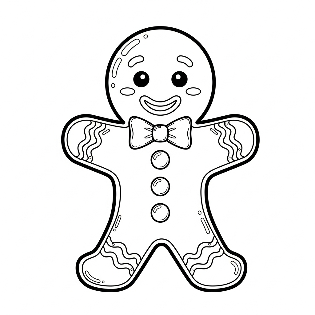 Gingerbread Man coloring page