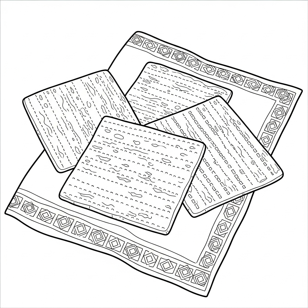 Matzah coloring page