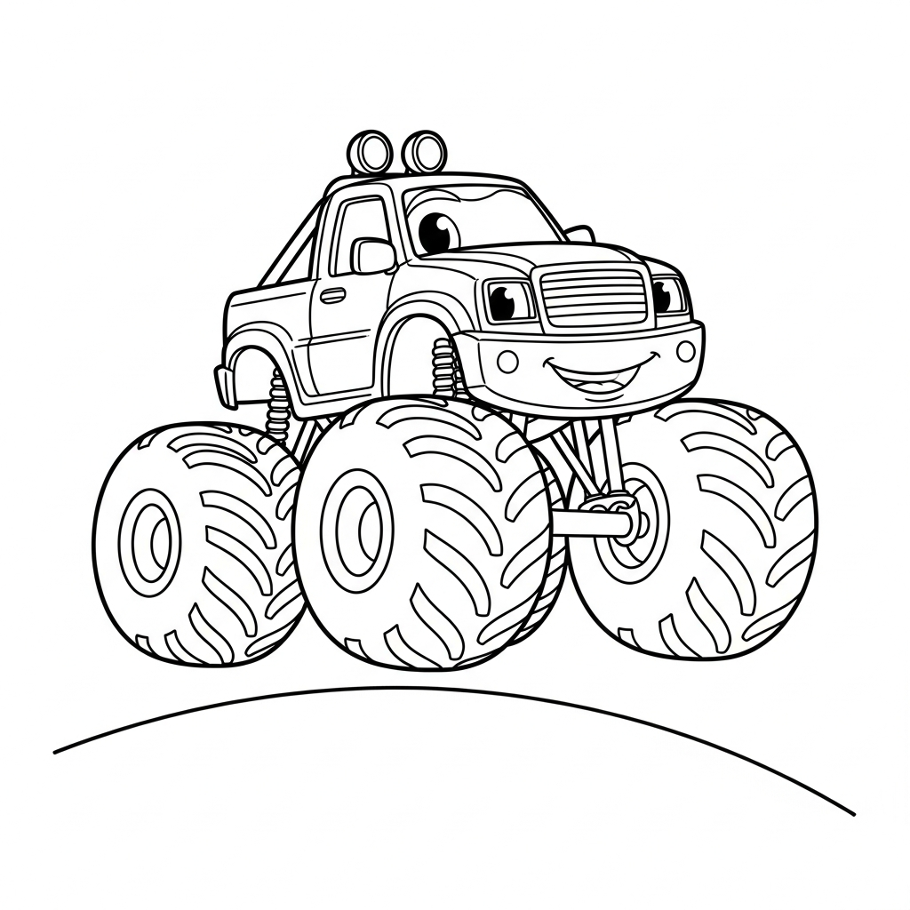 Monster Truck coloring page