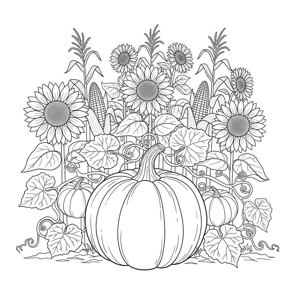 Pumpkin coloring page
