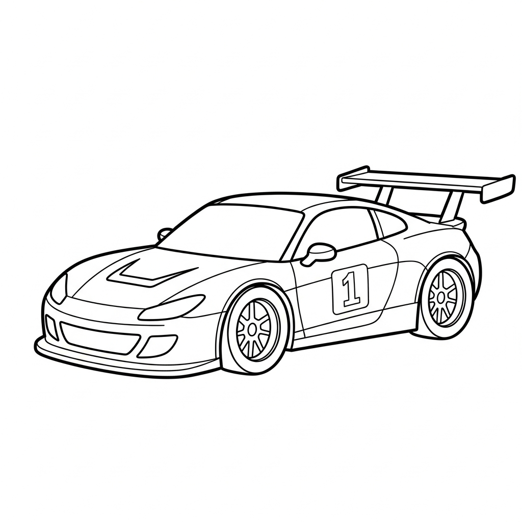 Race Car coloring page