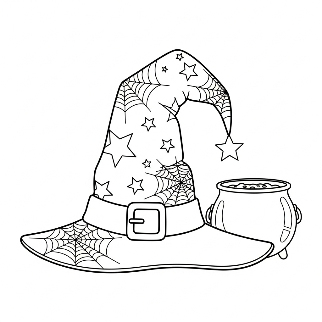 Witch Hat coloring page